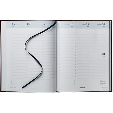 BREPOLS Agenda Timing Lima 2027 0.137.1256 1S/2P bleu 17.1x22cm