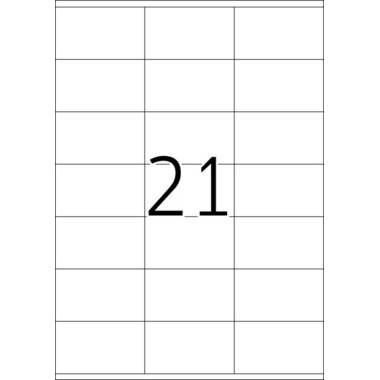 HERMA Universal-Etiketten 70x41mm 4473 weiss 2100 St./100 Blatt