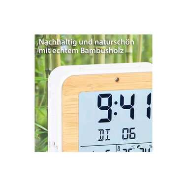 ADE Radio Alarm Clock White/Nature
