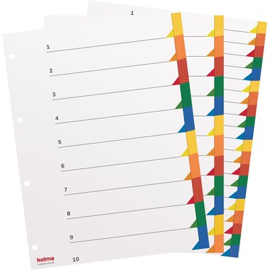 KOLMA Register LongLife A4 19.204.20 mehrfarbig 20-teilig