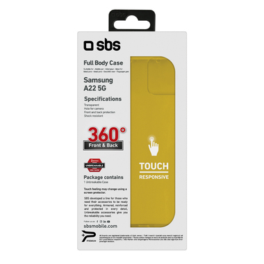 Coque 360° transparente pour Samsung Galaxy A22 5G