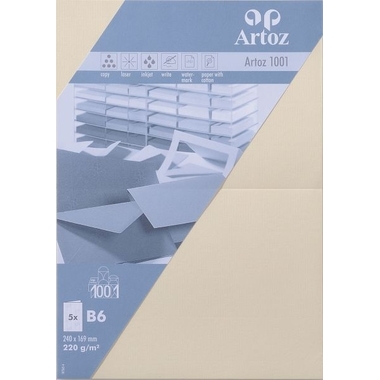 ARTOZ Karten 1001 B6 107362262 220g, chamois 5 Blatt