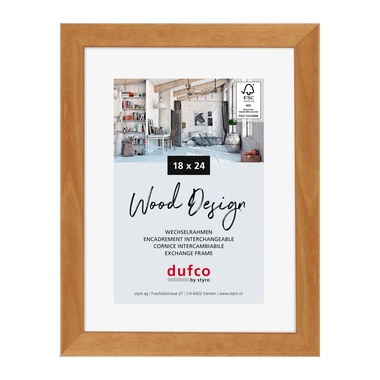 DUFCO Holz-Bilderrahmen 18x24cm 1610.80598 Toronto Kirschbaum