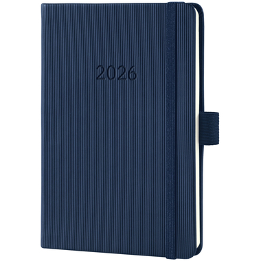 CONCEPTUM Wochenkalender 2026 C2663 1W/2S dunkelblau 15.1x10.8cm