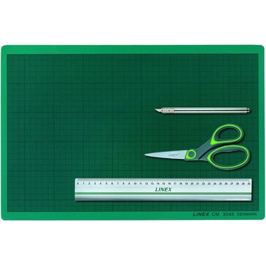 LINEX Sous-main 400111887 découpage, A3, vert, 4 pcs.