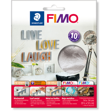 FIMO Blattmetall 14x14cm 8781-81 silber