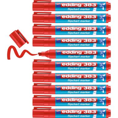 EDDING Flipchart Marker 383 1-5mm 383-2 rosso