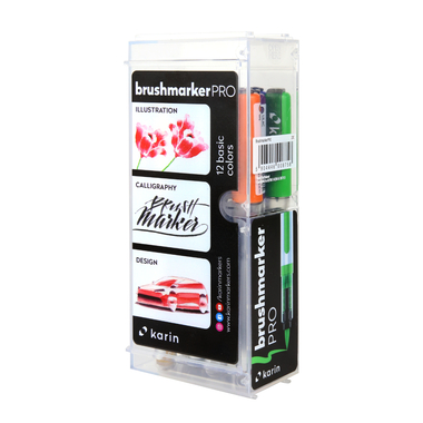 KARIN Brush Marker PRO 27C Basic colours 12 pezzi