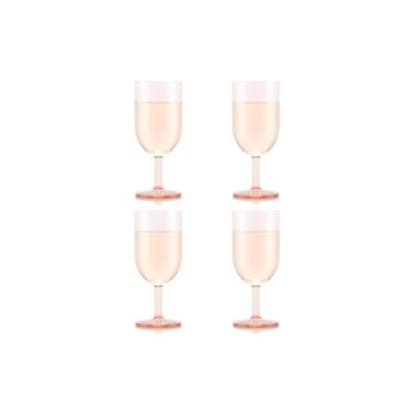 Bodum Outdoor Wine Glass Octet 230 ml, Pink, 4 Pieces | postshop.ch