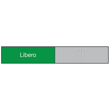 BEREC Türschild 37,4x152mm 314.089 Alu, Libero-Occupato