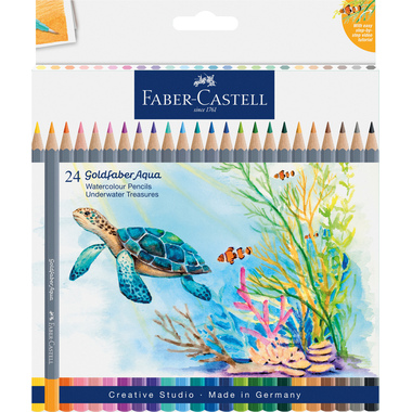 FABER-CASTELL Farbstifte Goldfaber Aqua 114617 24 Farben