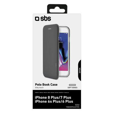 Aufklappbare Silk touch Schutzhülle für iPhone 8 Plus, iPhone 7 Plus
