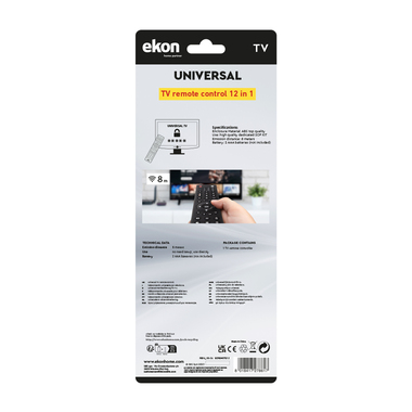 Universal-Fernbedienung für TV und Decoder | Ekon