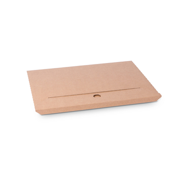 Flat packaging with tuck-in flap in brown 360x10x460mm