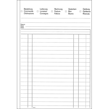 FAVORIT Livre usage multi. OK BONUS A5 8313 OK papier autocopiant 84 flls.