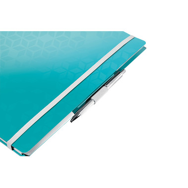 LEITZ Spiralbuch WOW A4 46440051 eisblau