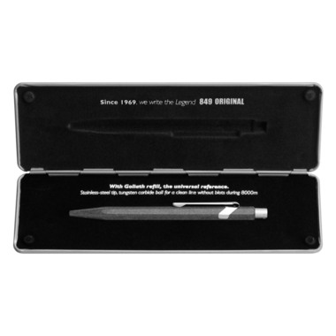 CARAN D'ACHE Penna a sfera 849 Original 849.069 alluminio, con astuccio met.
