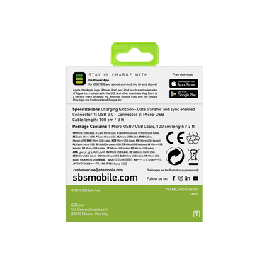 Câble de données et de chargement USB-Micro USB