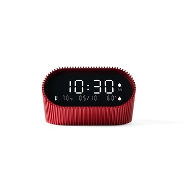 Lexon Digital Alarm Clock Ray Red