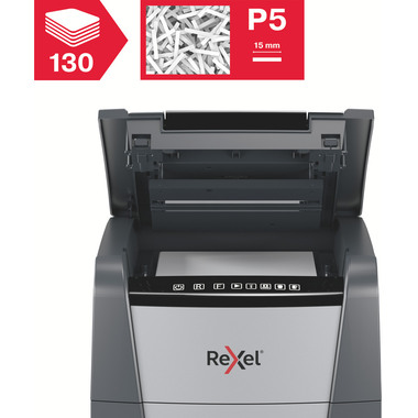 REXEL Aktenvernichter Optimum AF+ 2020130MCH 130M, P-5, 44lt