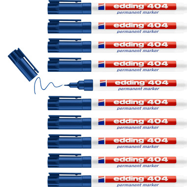 EDDING Marqueur permanent 404 404-3 bleu
