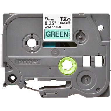 PTOUCH Ruban, laminé noir/vert TZe-721 PT-1280VP 9 mm