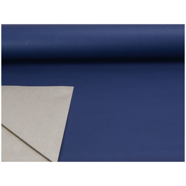 SPYK Papier cadeau Kraft 4471.4352.70.O 70cmx250m bleu foncé/argent