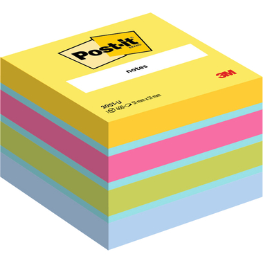 POST-IT Würfel Mini 51x51mm 2051-U 4-farbig/4x100 Blatt