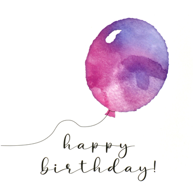 ABC Biglietto d'auguri palloncino 1120008000 15x15cm