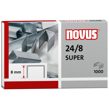 NOVUS Heftklammern 24/8 mm 24/8 040-0038 1000 Stück