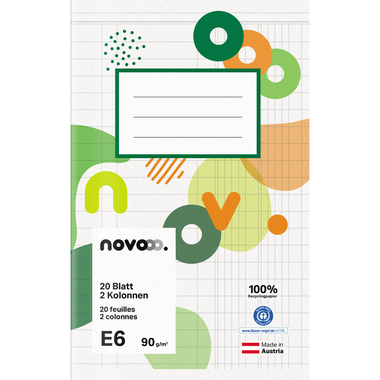 NOVOOO Quaderno E6 729766 2 rubrica 90g