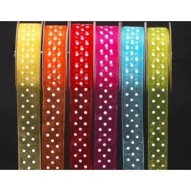 SPYK Band Cubino Dots 1748.1564 15mmx4m türkis-weiss