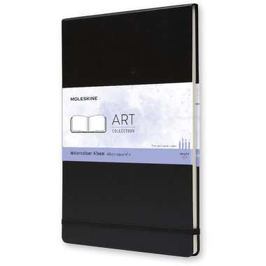 MOLESKINE Aquarell-Skizzenbuch A4 194-6 schwarz