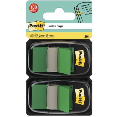 POST-IT Index 2-set 25,4x43,2mm 680-G2 verde 2x50 pz.