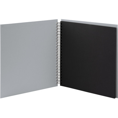 RÖSSLER Fotoalbum 29x29cm 1329452177 stone/schwarz