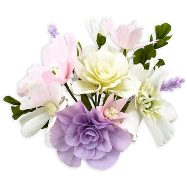 URSUS DIY Set Papier crépon fleurs 27030002F violet