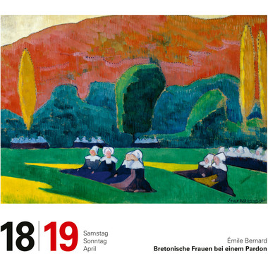 HARENBERG Calendrier détachable 2026 2105300+26 Kunst DE 15.4x16.5cm