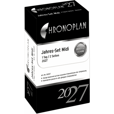 CHRONOPLAN Set annuel plan journ. 2027 50537Z.27 1J/1P Midi