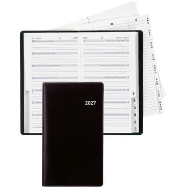 BIELLA Agenda Bern 2027 851572020027U 1S/1P noir ML 8.7x15.3cm