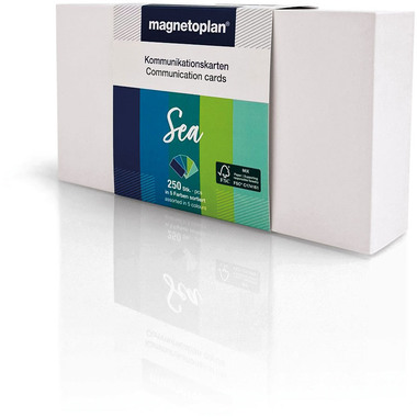 MAGNETOPLAN Kommunikations-Karten 20x10cm 112501530 Set Sea, ass. 250 Stück