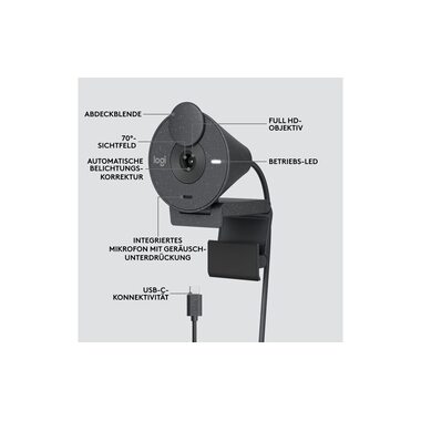 Logitech Webcam Brio 300 Graphite