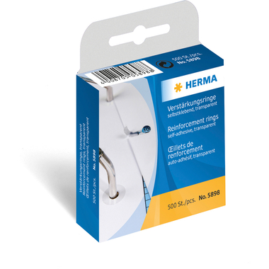 HERMA Anneaux renforc. 5898 transparent 500 pcs.