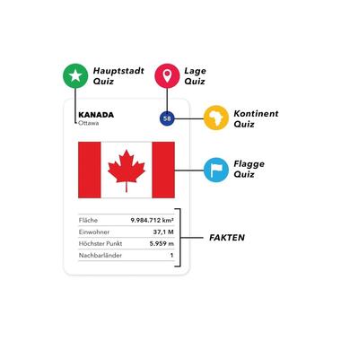 THE WORLD GAME Gioco di carte The World Game -DE-