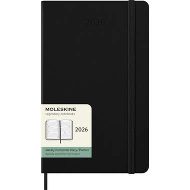 MOLESKINE Agenda Classic Large 2026 DHB12WH3Y26 1S/2P nero HC 13x21cm