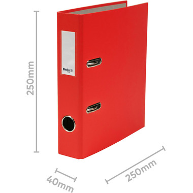 BIELLA Ordner Plasticolor 4cm 10750445U rot A5