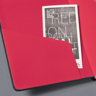CONCEPTUM Wochenkalender 2026 C2608 1W/2S schwarz/rot 21.3x14.8cm