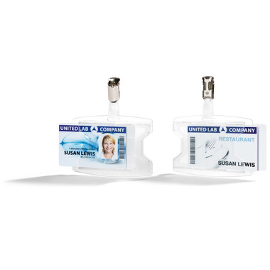 DURABLE Portabadge reXycle® 896219 Clip 2 carte 25 pezzi