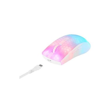 DELTACO Gaming-Maus GAM-145-W Bianco/Trasparente