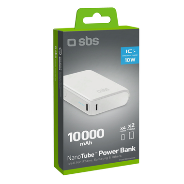 Mini batterie externe 10000 mAh pour iPhone et Samsung | SBS