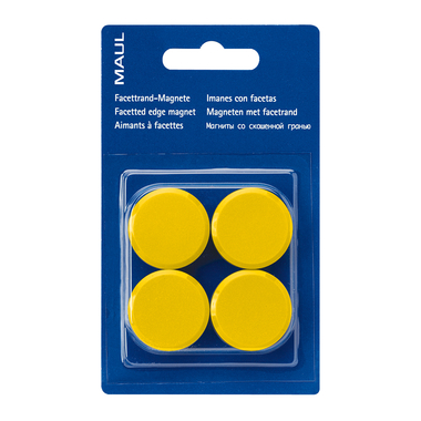 MAUL Aimant 30mm 6177213 jaune 4 pcs.